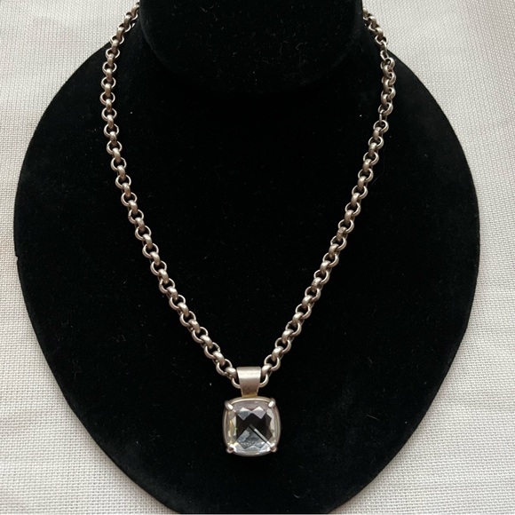 MYKA Designs Jewelry - Belcher Chain Choker with Swarovski Pendant by MYKA DESIGNS